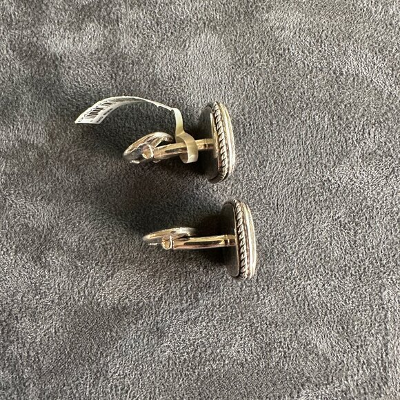 David Yurman Exotic Stone Cufflinks w/ Pietersite - Picture 11 of 12